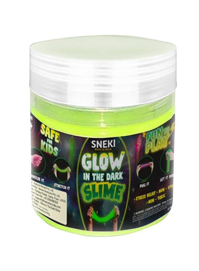 SNEKI (200gm) Glow in The Dark Slime for Kids DIY Toy Slimy Slime Gel Jelly Putty Art Toys for Boys Girls 3 to 10 Years - Image 1